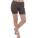 Mandala Rosette Pattern Kaleidoscope Abstract Lightweight Velour Yoga Shorts View1