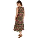 Mandala Rosette Pattern Kaleidoscope Abstract Summer Maxi Dress View2