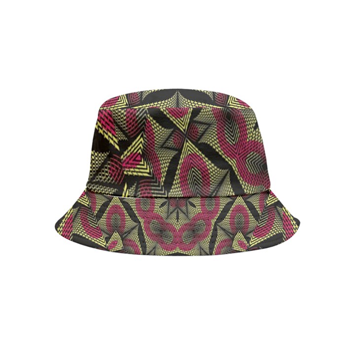 Mandala Rosette Pattern Kaleidoscope Abstract Bucket Hat (Kids)