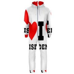 I Love Denise Hooded Jumpsuit (men) by ilovewhateva