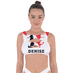 I Love Denise Bandaged Up Bikini Top by ilovewhateva