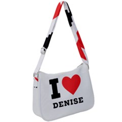 I Love Denise Zip Up Shoulder Bag by ilovewhateva