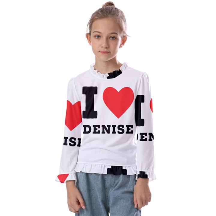 I love denise Kids  Frill Detail Tee