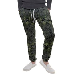 Mandala Rosette Kaleidoscope Floral Background Men s Jogger Sweatpants