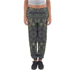 Mandala Rosette Kaleidoscope Floral Background Women s Jogger Sweatpants by Jancukart