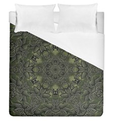 Mandala Rosette Kaleidoscope Floral Background Duvet Cover (queen Size)