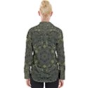 Mandala Rosette Kaleidoscope Floral Background Womens Long Sleeve Shirt View2