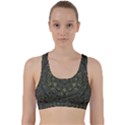 Mandala Rosette Kaleidoscope Floral Background Back Weave Sports Bra View1