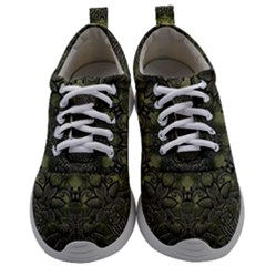 Mandala Rosette Kaleidoscope Floral Background Mens Athletic Shoes