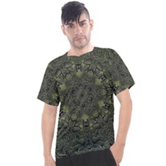 Mandala Rosette Kaleidoscope Floral Background Men s Sport Top by Jancukart