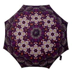 Rosette Kaleidoscope Mosaic Abstract Background Art Hook Handle Umbrellas (large)