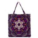 Rosette Kaleidoscope Mosaic Abstract Background Art Grocery Tote Bag View2