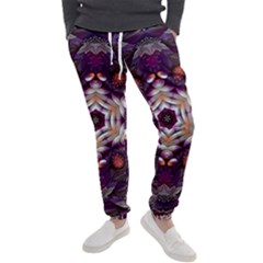 Rosette Kaleidoscope Mosaic Abstract Background Art Men s Jogger Sweatpants by Jancukart