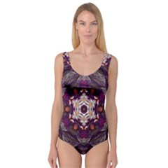 Rosette Kaleidoscope Mosaic Abstract Background Art Princess Tank Leotard 