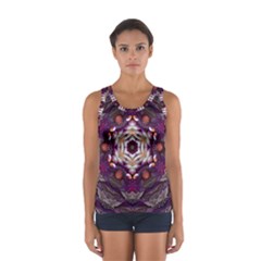 Rosette Kaleidoscope Mosaic Abstract Background Art Sport Tank Top 