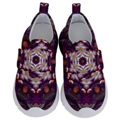 Rosette Kaleidoscope Mosaic Abstract Background Art Kids  Velcro No Lace Shoes by Jancukart