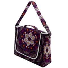 Rosette Kaleidoscope Mosaic Abstract Background Art Box Up Messenger Bag by Jancukart