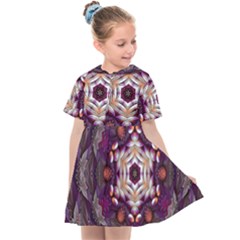 Rosette Kaleidoscope Mosaic Abstract Background Art Kids  Sailor Dress