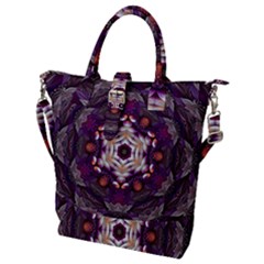 Rosette Kaleidoscope Mosaic Abstract Background Art Buckle Top Tote Bag