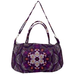 Rosette Kaleidoscope Mosaic Abstract Background Art Removal Strap Handbag by Jancukart