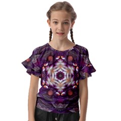 Rosette Kaleidoscope Mosaic Abstract Background Art Kids  Cut Out Flutter Sleeves