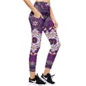 Rosette Kaleidoscope Mosaic Abstract Background Art Pocket Leggings  View4