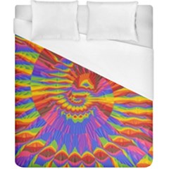 Colorful Spiral Abstract Swirl Twirl Art Pattern Duvet Cover (california King Size) by Jancukart