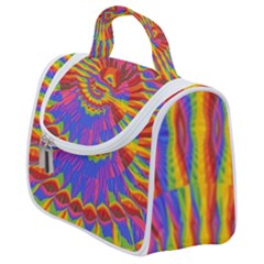 Colorful Spiral Abstract Swirl Twirl Art Pattern Satchel Handbag