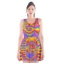 Colorful Spiral Abstract Swirl Twirl Art Pattern Scoop Neck Skater Dress View1