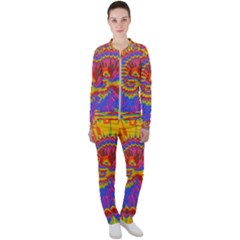 Colorful Spiral Abstract Swirl Twirl Art Pattern Casual Jacket And Pants Set by Jancukart