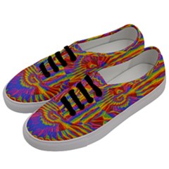 Colorful Spiral Abstract Swirl Twirl Art Pattern Men s Classic Low Top Sneakers