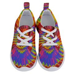 Colorful Spiral Abstract Swirl Twirl Art Pattern Running Shoes