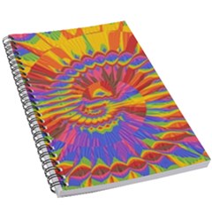 Colorful Spiral Abstract Swirl Twirl Art Pattern 5 5  X 8 5  Notebook