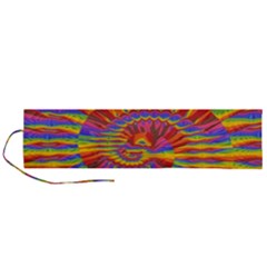 Colorful Spiral Abstract Swirl Twirl Art Pattern Roll Up Canvas Pencil Holder (l) by Jancukart