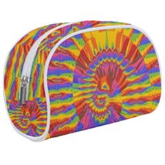 Colorful Spiral Abstract Swirl Twirl Art Pattern Make Up Case (medium)