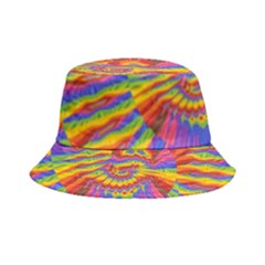 Colorful Spiral Abstract Swirl Twirl Art Pattern Bucket Hat by Jancukart