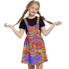 Colorful Spiral Abstract Swirl Twirl Art Pattern Kids  Apron Dress