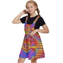 Colorful Spiral Abstract Swirl Twirl Art Pattern Kids  Apron Dress View2