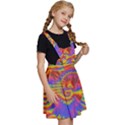 Colorful Spiral Abstract Swirl Twirl Art Pattern Kids  Apron Dress View3