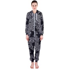 Modern Tribalism Elegance Print Hooded Jumpsuit (ladies)