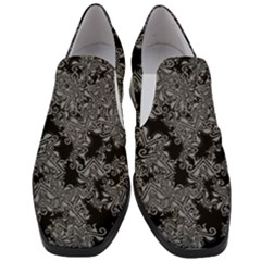 Modern Tribalism Elegance Print Women Slip On Heel Loafers