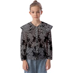 Modern Tribalism Elegance Print Kids  Peter Pan Collar Blouse by dflcprintsclothing