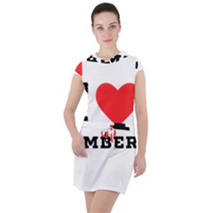 I Love Amber Drawstring Hooded Dress by ilovewhateva