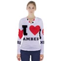 I love amber V-Neck Long Sleeve Top View1