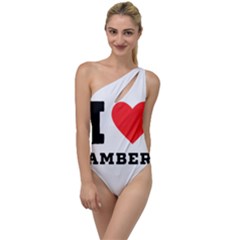 I Love Amber To One Side Swimsuit by ilovewhateva