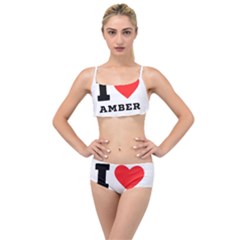 I Love Amber Layered Top Bikini Set by ilovewhateva