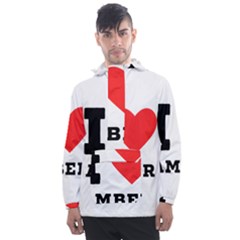 I Love Amber Men s Front Pocket Pullover Windbreaker by ilovewhateva