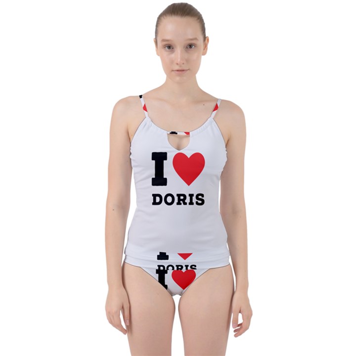 I love doris Cut Out Top Tankini Set