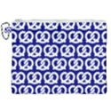 Navy Pretzel Illustrations Pattern Canvas Cosmetic Bag (XXL) View1