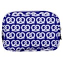 Navy Pretzel Illustrations Pattern Make Up Pouch (Small) View2